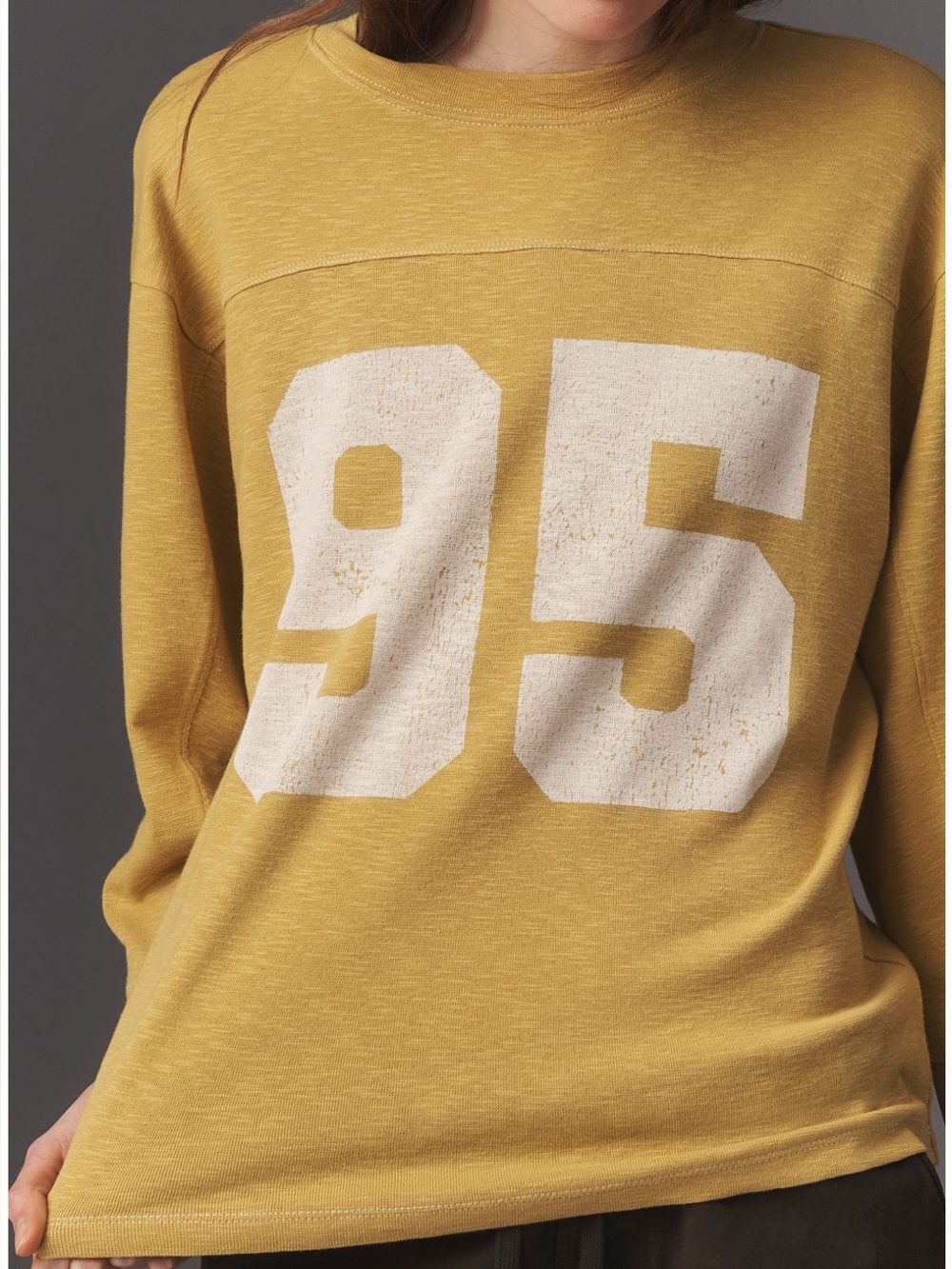 PILCRO➕ANTHROPOLOGIE 3/4 Sleeve Varsity Tee NWT